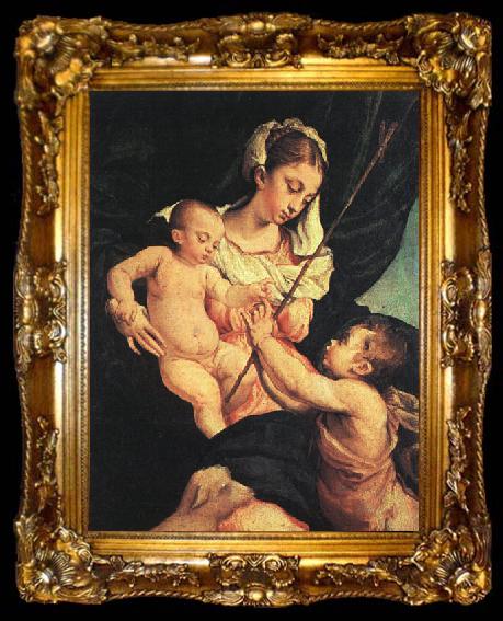 framed  BASSANO, Jacopo Madonna and Child with Saint John the Baptistn 76uy, ta009-2